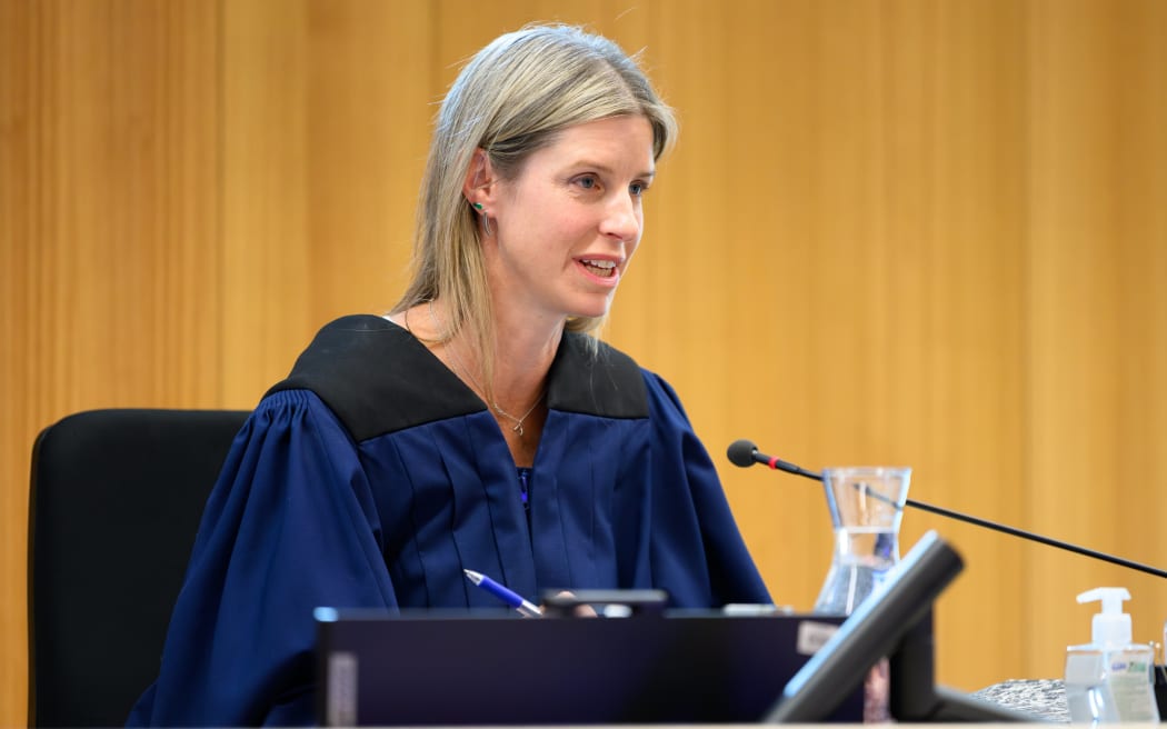 280425 KAI SCHWOERER
Coroner Alexandra Cunninghame speaks during the coroner's inquest looking into the oversights before the murder of Juliana Bonilla-Herrera.