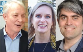 Phil Goff, Kirsten Wise and Aaron Hawkins.
