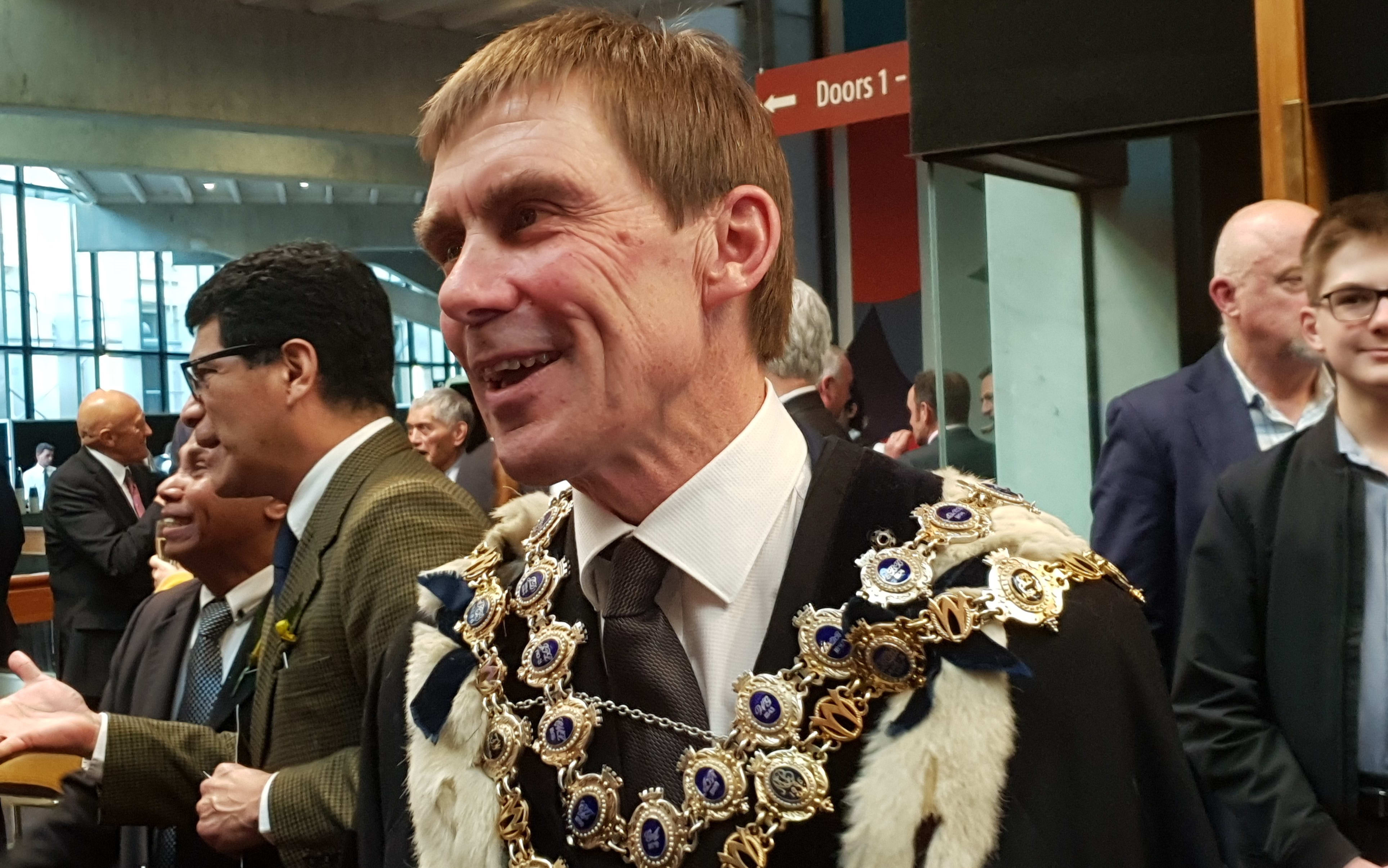 Andy Foster is confident the mayoral chains won't be handed back to Justin Lester.