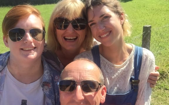Nelson firefighter Steve Webster and his family.