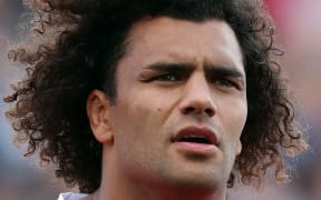 Zane Kapeli prior to Tonga's test against the All Blacks in Hamilton, where the flanker grew up.