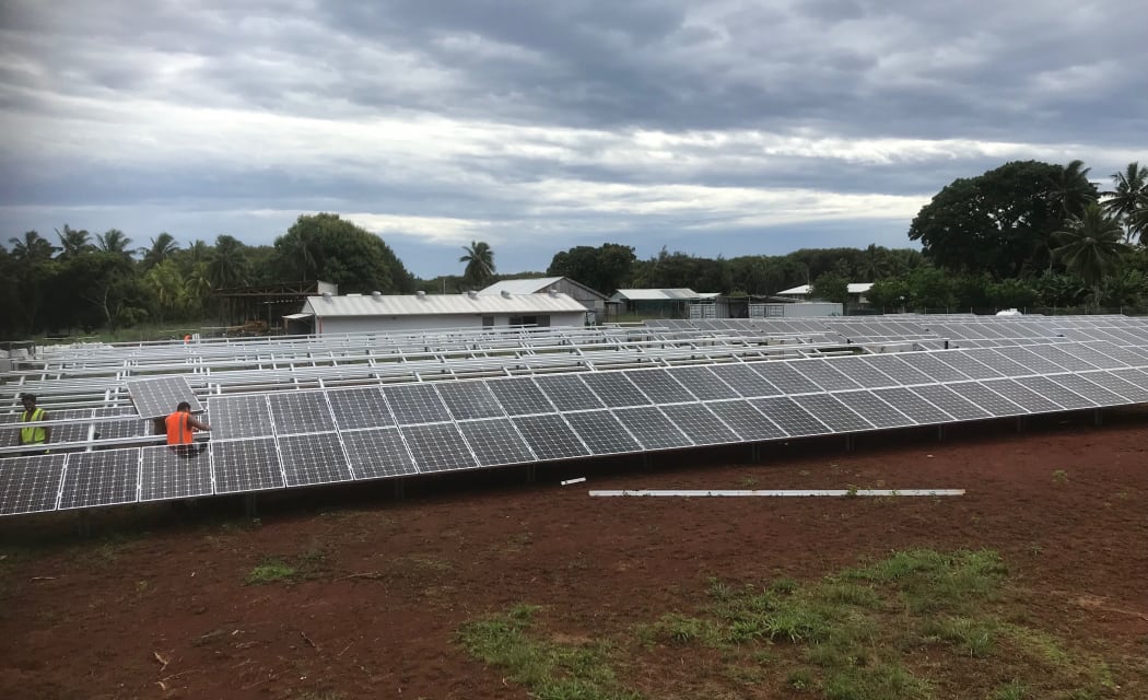 An Infratec solar plant in the Cook Islands.