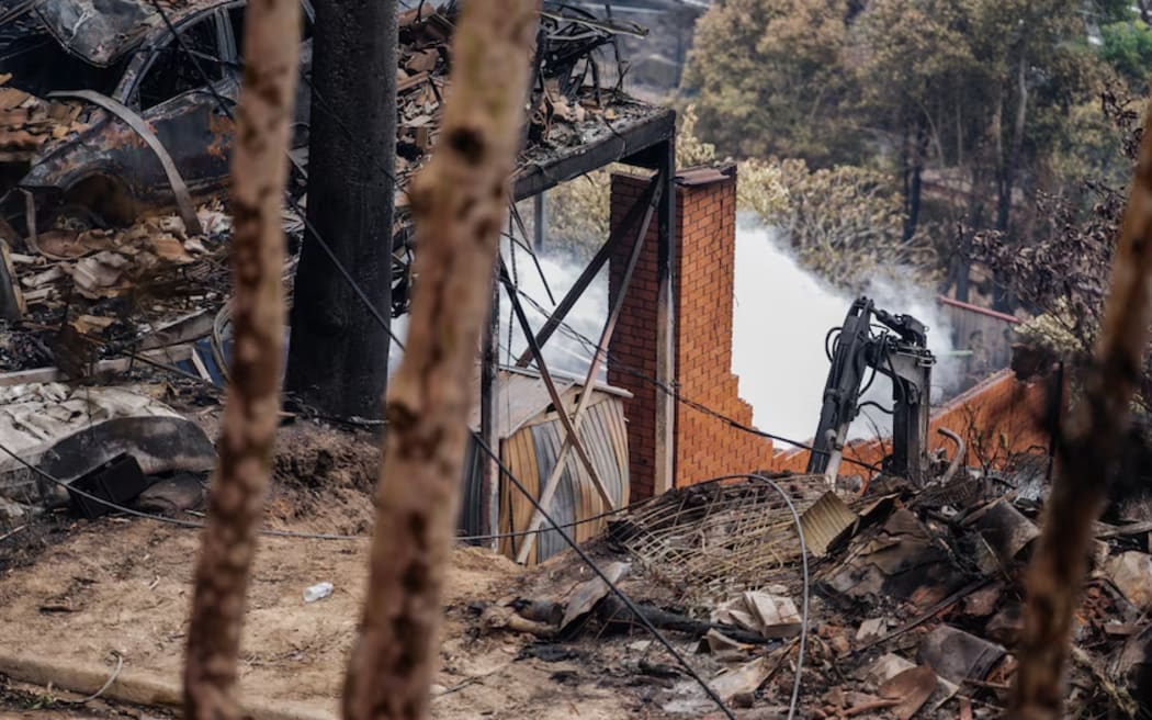 Entire homes were reduced to rubble in Koolewong.