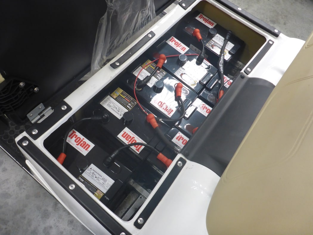 Customs officers found the class A drug and guns in January, hidden in batteries inside a shipping container of three six-seater golf carts exported from the United States.