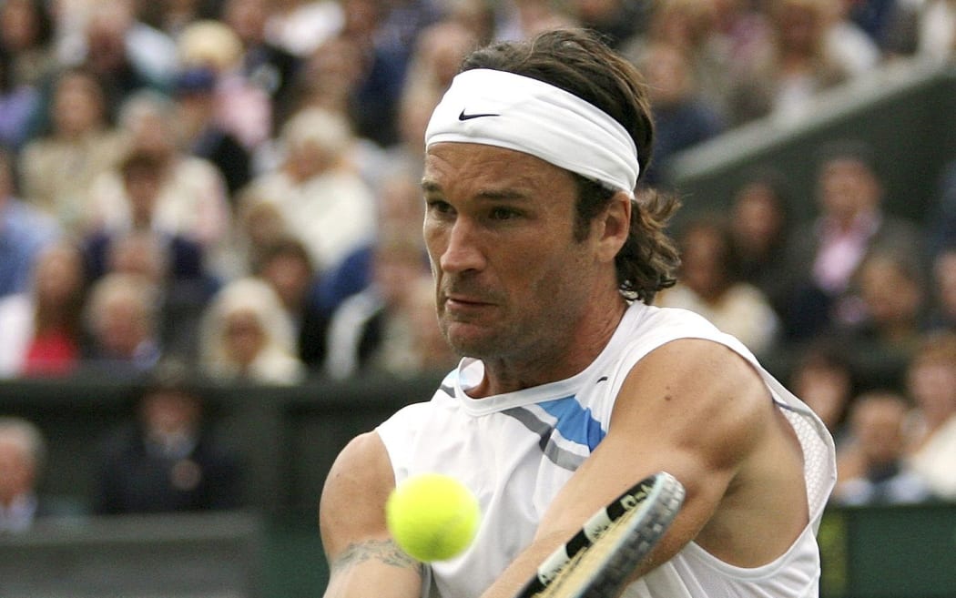 Spanish tennis player Carlos Moya.