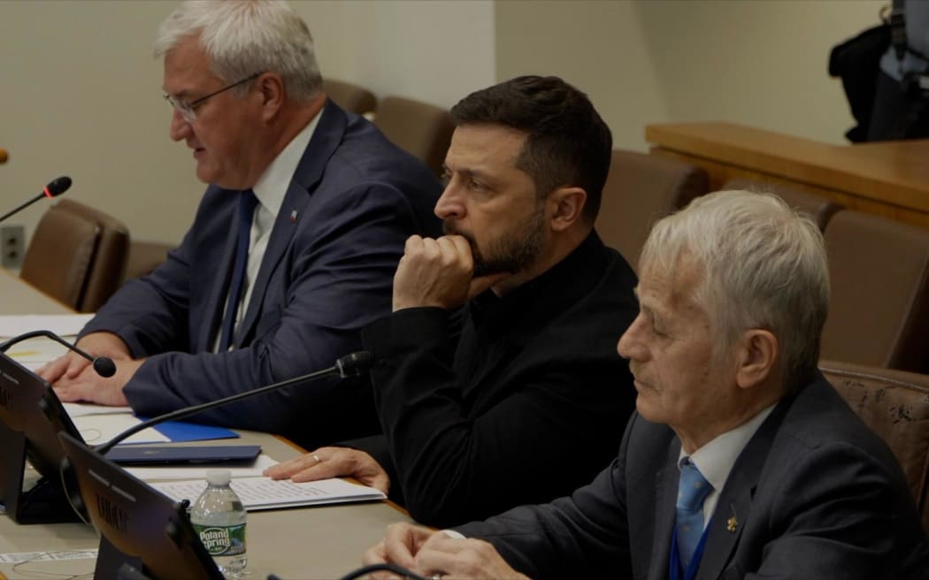 Ukraine President Volodymyr Zelensky speak at the fifth annual Crimea Platform Summit.