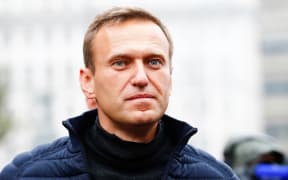 MOSCOW, RUSSIA - SEPTEMBER 29 : Russian opposition leader Alexei Navalny attends a rally in support of political prisoners in Prospekt Sakharova Street in Moscow, Russia on September 29, 2019.