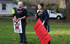 Hikoi in central Auckland for Dome Valley which is north of Auckland