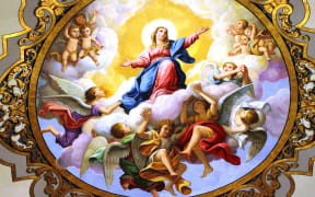 Fresco depicting the Assumption of Mary