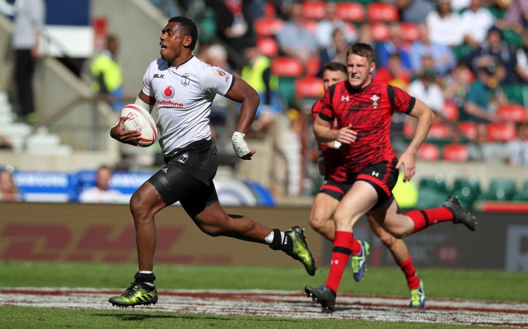 Fiji newcomer Kalione Sakoko during the London Sevens.