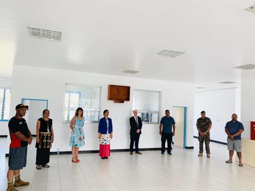 The renovations of the Mu'a Health Centre and Laboratory are by His Majesty’s Armed Forces and the construction team from Ministry of Health taking over with the final phase and installation of equipment.