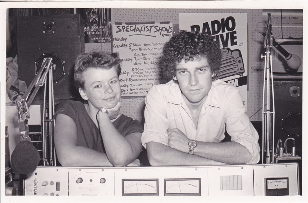 1984 Radio Active co-managers Linda Dale and Stu Birch.
