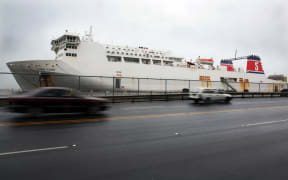 The Stena Alegra at a new berth on Wednesday.