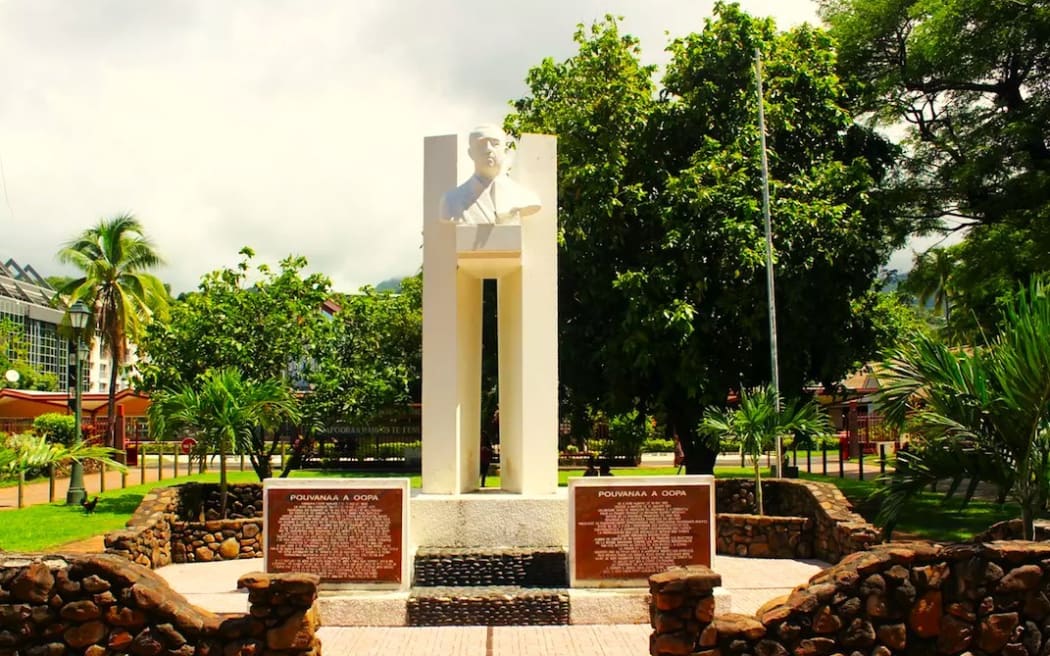 A monument for pro-independence leader Pouvāna'a a 'Ō’opa
