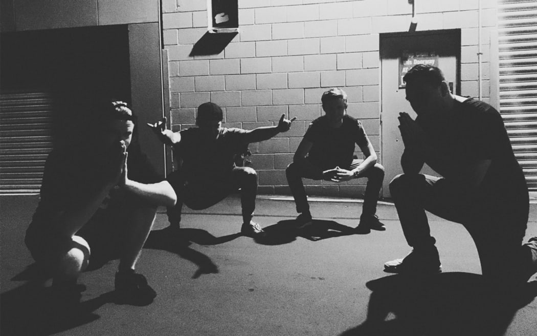 Barracks: Jared Ipsen, Hunter Branch, Tom Revell and Martin Mihaka.
