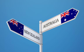 Australia and New Zealand flags