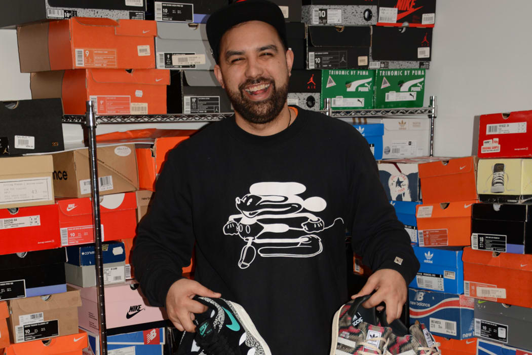 Every pair of shoes he owns has some sort of story behind them, says Israel Elkington.