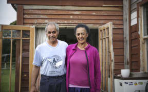 Tahau Solomon and Ngaio Teua from Rakautara.