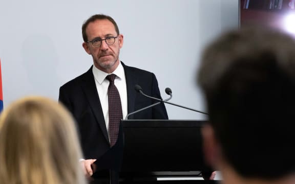 Andrew Little speaks to media about Covid preparedness