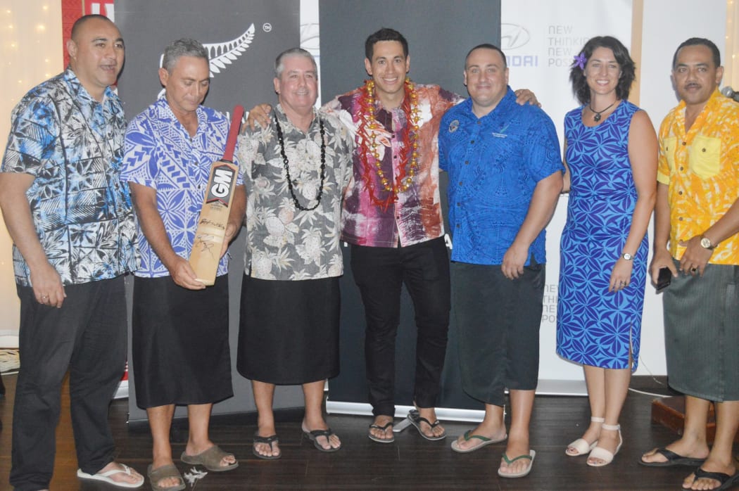 During a visit to Samoa to donate cricket gear