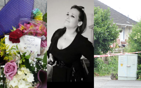 Police are looking for four men in their 20s after a 30-year-old woman was killed at her home in Upper Hutt.