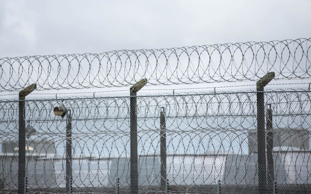 Prison fencing at Paremoremo.