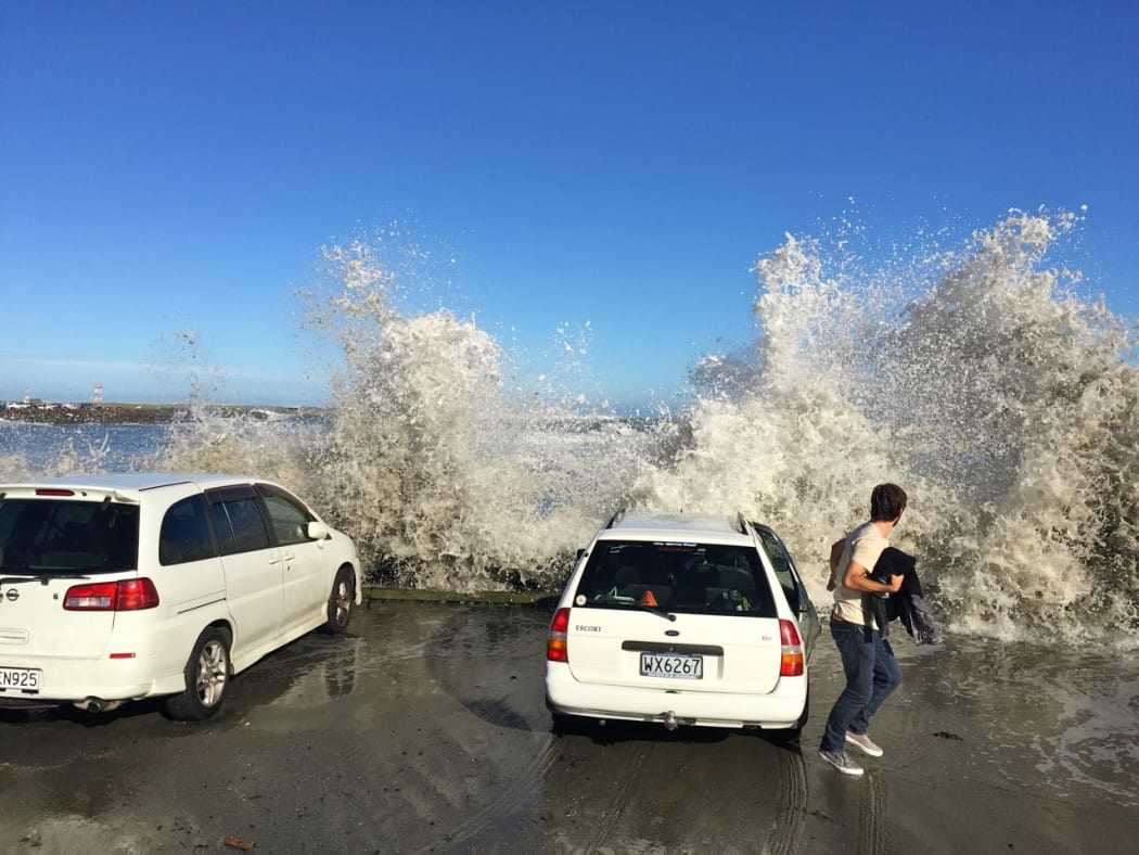 The city council was warning people to stay away from the area this afternoon.