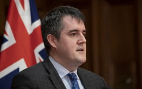 National Party Covid-19 spokesman Chris Bishop during their press conference at Parliament, Wellington, 28 September, 2021.