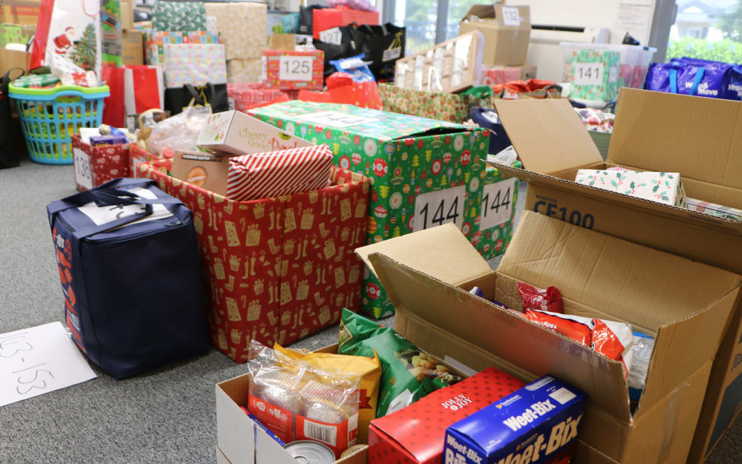 People have donated more than 150 Christmas hampers for families in need to Christchurch Methodist Mission.