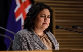 Health Minister Ayesha Verrall at a post Cabinet meeting media standup on 3 July, 2023.