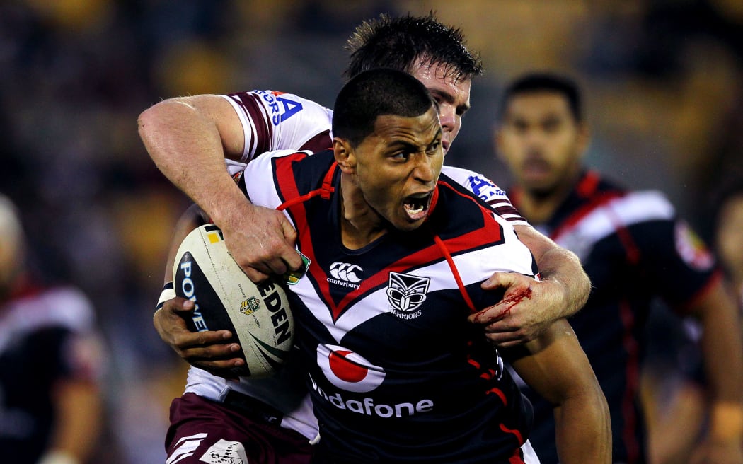 Dominique Peyroux is leaving the Warriors to join English Super League side St Helens on a two-year contract. Peyroux is shown here in action for the Warriors against Manly-Warringah Sea Eagles, Mt Smart Stadium, Auckland, New Zealand. Sunday 9th June 2013