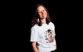 RNZ Music's Kirsten Johnstone in her Jess B t-shirt