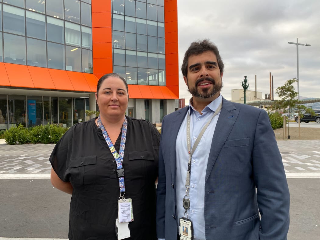 Dr Dominic Fleischer and Melissa Evans from Christchurch Hospital.