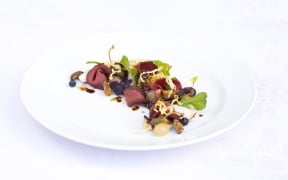 Tea Smoked Venison Salad, by Graham Brown