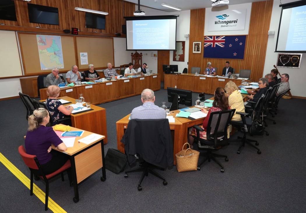 Whangārei District Council's then new-look council elected at the last local government elections in October 2019 at their first post-election meeting in November.