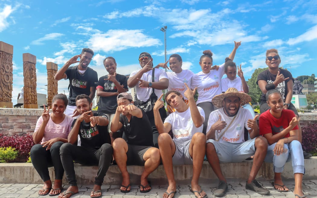 Members of the Pacific Islands Students Fighting Climate Change.