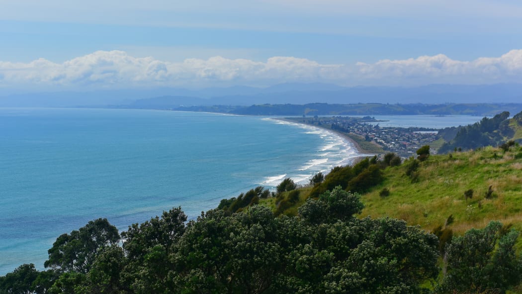 Scenic view of the Bay at Whakatane, Bay of Plenty, New Zealand