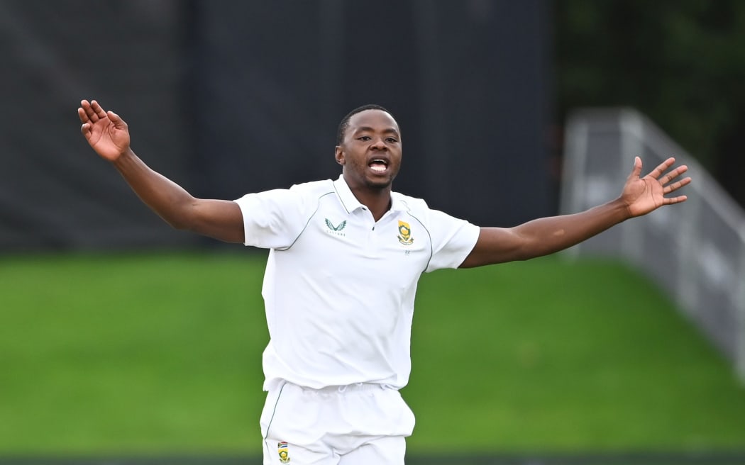 South Africa's Kagiso Rabada celebrates