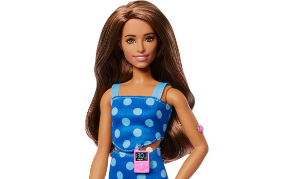 Mattel's first Barbie with type 1 diabetes.