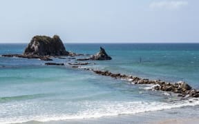 Sentinel Rock, Mangawhai Heads.