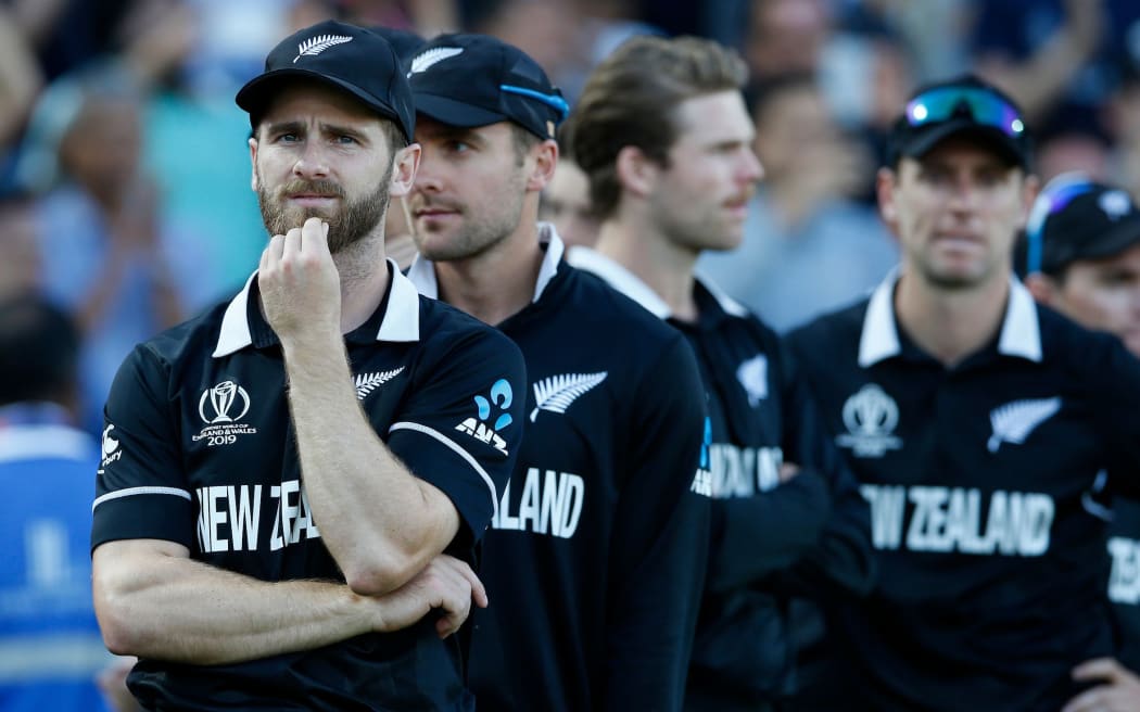 Dejected New Zealand captain Kane Williamson after the game. New Zealand Black Caps v England.
ICC Cricket World Cup Final at Lordâs, London, England on 14 July 2019.