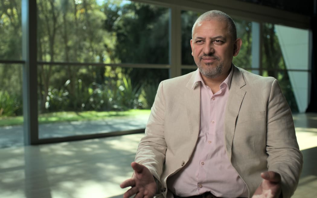 Professor Jason Mika (Tūhoe, Ngāti Awa, Whakatōhea, Ngāti Kahungunu) of the University of Waikato