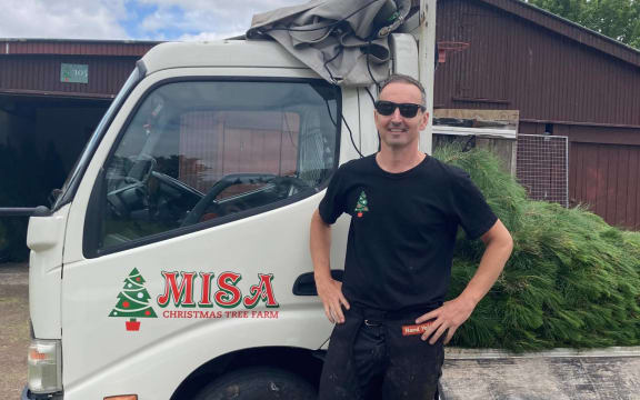 Mike Fuyala at Misa Christmas Tree Farm.