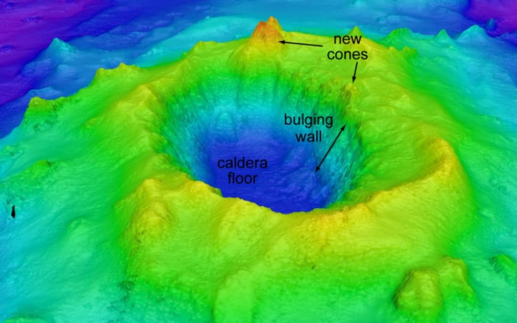 The Le Havre submarine volcano.