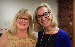 Toronto based serial entrepreneur and founder of SheEO, Vicki Saunders, and the co-founder of My Food Bag, and former Telecom chief executive Theresa Gattung.