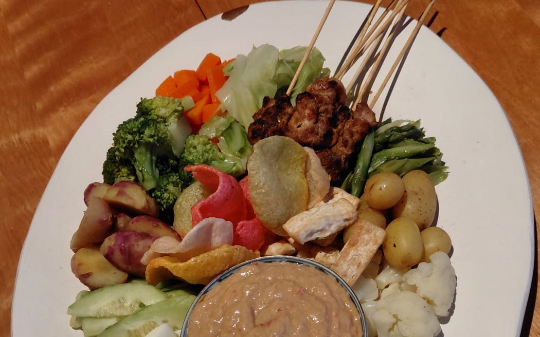 Gado Gado with Peanut Sauce.