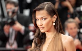 Bella Hadid attending "The Apprentice" premiere at the 77th annual Cannes Film Festival at Palais des Festivals in Cannes, France, on 20 May, 2024.