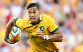 Israel Folau of the Wallabies.