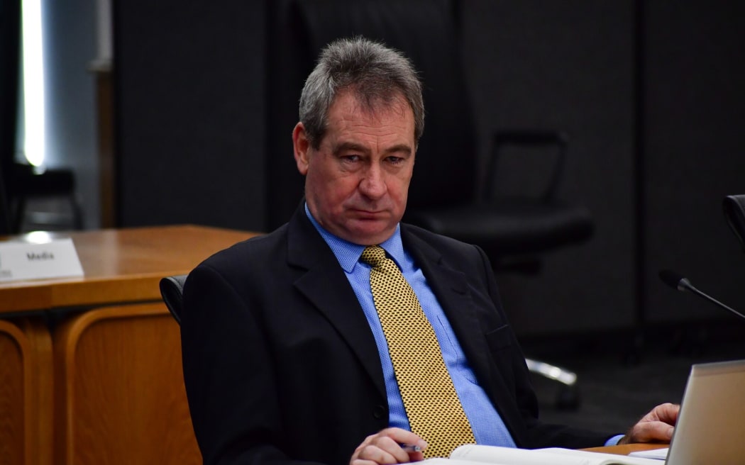 Rotorua Lakes Councillor Robert Lee at a June 2025 meeting. Photo / Laura Smith