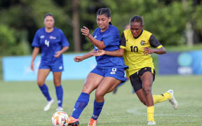 Samoa's Arianna Skeers. Women's Olympic Football Tournament, Oceania Qualifier, Samoa v Vanuatu, FFS Football Stadium Apia, Samoa, Wednesday 7 February 2024. Photo: Shane Wenzlick / www.phototek.nz